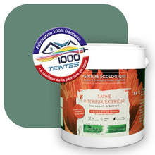 Charger l'image dans la galerie, Peinture écologique Natura Tassili® Les Verts (L'Atelier by Edicolor 178D/178-D/178D1) Intérieur/Extérieur SATIN