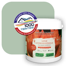 Charger l'image dans la galerie, Peinture écologique Natura Tassili® Les Verts (L'Atelier by Edicolor 179B/179-B/179B1) Intérieur/Extérieur SATIN
