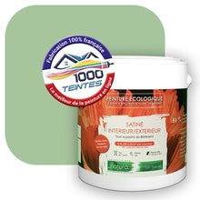 Charger l'image dans la galerie, Peinture écologique Natura Tassili® Les Verts (L'Atelier by Edicolor 182A/182-A/182A1) Intérieur/Extérieur SATIN