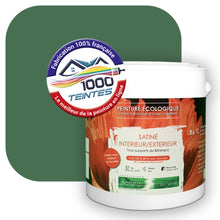 Charger l'image dans la galerie, Peinture écologique Natura Tassili® Les Verts (L'Atelier by Edicolor 182D/182-D/182D1) Intérieur/Extérieur SATIN