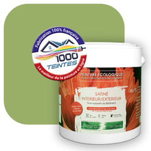 Charger l'image dans la galerie, Peinture écologique Natura Tassili® Les Verts (L'Atelier by Edicolor 184B/184-B/184B1) Intérieur/Extérieur SATIN