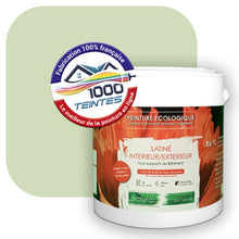 Charger l'image dans la galerie, Peinture écologique Natura Tassili® Les Verts (L'Atelier by Edicolor 185B/185-B/185B1) Intérieur/Extérieur SATIN
