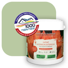Charger l'image dans la galerie, Peinture écologique Natura Tassili® Les Verts (L'Atelier by Edicolor 185C/185-C/185C1) Intérieur/Extérieur SATIN
