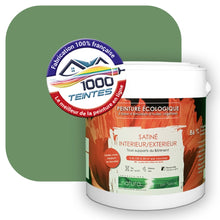 Charger l'image dans la galerie, Peinture écologique Natura Tassili® Les Verts (L'Atelier by Edicolor 185E/185-E/185E1) Intérieur/Extérieur SATIN