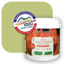 Charger l'image dans la galerie, Peinture écologique Natura Tassili® Les Verts (L'Atelier by Edicolor 188C/188-C/188C1) Intérieur/Extérieur SATIN