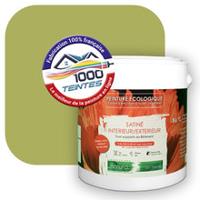 Charger l'image dans la galerie, Peinture écologique Natura Tassili® Les Verts (L'Atelier by Edicolor 189D/189-D/189D1) Intérieur/Extérieur SATIN