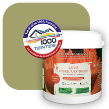 Charger l'image dans la galerie, Peinture écologique Natura Tassili® Les Verts (L'Atelier by Edicolor 190D/190-D/190D1) Intérieur/Extérieur SATIN