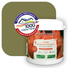 Charger l'image dans la galerie, Peinture écologique Natura Tassili® Les Verts (L'Atelier by Edicolor 190E/190-E/190E1) Intérieur/Extérieur SATIN