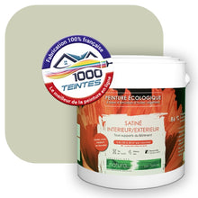 Charger l'image dans la galerie, Peinture écologique Natura Tassili® Les Verts (L'Atelier by Edicolor 192B/192-B/192B1) Intérieur/Extérieur SATIN