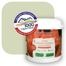 Charger l'image dans la galerie, Peinture écologique Natura Tassili® Les Verts (L'Atelier by Edicolor 195B/195-B/195B1) Intérieur/Extérieur SATIN