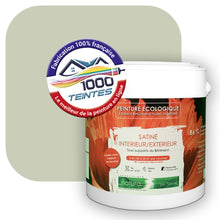 Charger l'image dans la galerie, Peinture écologique Natura Tassili® Les Verts (L'Atelier by Edicolor 196B/196-B/196B1) Intérieur/Extérieur SATIN