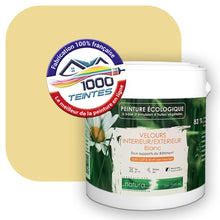 Charger l'image dans la galerie, Peinture écologique Natura Tassili® Les Jaunes (L'Atelier by Edicolor 076B/076-B/076B1) Intérieur/Extérieur VELOURS