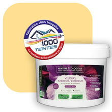 Charger l'image dans la galerie, Peinture écologique Natura Tassili® Les Jaunes (L'Atelier by Edicolor 077B/077-B/077B1) Intérieur/Extérieur VELOURS