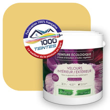 Charger l'image dans la galerie, Peinture écologique Natura Tassili® Les Jaunes (L'Atelier by Edicolor 077C/077-C/077C1) Intérieur/Extérieur VELOURS
