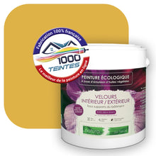Charger l'image dans la galerie, Peinture écologique Natura Tassili® Les Jaunes (L'Atelier by Edicolor 078E/078-E/078E1) Intérieur/Extérieur VELOURS