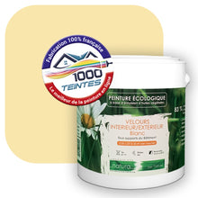 Charger l'image dans la galerie, Peinture écologique Natura Tassili® Les Jaunes (L'Atelier by Edicolor 079A/079-A/079A1) Intérieur/Extérieur VELOURS