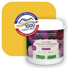 Charger l'image dans la galerie, Peinture écologique Natura Tassili® Les Jaunes (L'Atelier by Edicolor 079E/079-E/079E1) Intérieur/Extérieur VELOURS