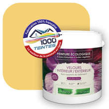 Charger l'image dans la galerie, Peinture écologique Natura Tassili® Les Jaunes (L'Atelier by Edicolor 081E/081-E/081E1) Intérieur/Extérieur VELOURS