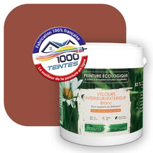 Charger l'image dans la galerie, Peinture écologique Natura Tassili® Les Rouges (L'Atelier by Edicolor 102D/102-D/102D1) Intérieur/Extérieur VELOURS