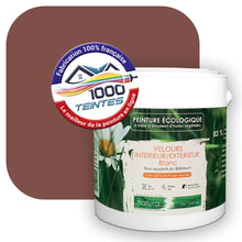 Charger l'image dans la galerie, Peinture écologique Natura Tassili® Les Rouges (L'Atelier by Edicolor 102E/102-E/102E1) Intérieur/Extérieur VELOURS