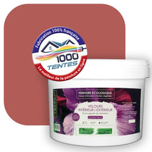 Charger l'image dans la galerie, Peinture écologique Natura Tassili® Les Rouges (L'Atelier by Edicolor 104D/104-D/104D1) Intérieur/Extérieur VELOURS