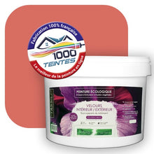 Charger l'image dans la galerie, Peinture écologique Natura Tassili® Les Rouges (L'Atelier by Edicolor 106C/106-C/106C1) Intérieur/Extérieur VELOURS