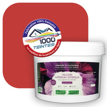 Charger l'image dans la galerie, Peinture écologique Natura Tassili® Les Rouges (L'Atelier by Edicolor 108B/108-B/108B1) Intérieur/Extérieur VELOURS