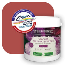 Charger l'image dans la galerie, Peinture écologique Natura Tassili® Les Rouges (L'Atelier by Edicolor 109B/109-B/109B1) Intérieur/Extérieur VELOURS