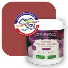 Charger l'image dans la galerie, Peinture écologique Natura Tassili® Les Rouges (L'Atelier by Edicolor 109C/109-C/109C1) Intérieur/Extérieur VELOURS