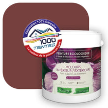 Charger l'image dans la galerie, Peinture écologique Natura Tassili® Les Rouges (L'Atelier by Edicolor 109E/109-E/109E1) Intérieur/Extérieur VELOURS
