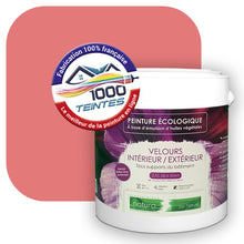 Charger l'image dans la galerie, Peinture écologique Natura Tassili® Les Rouges (L'Atelier by Edicolor 111D/111-D/111D1) Intérieur/Extérieur VELOURS