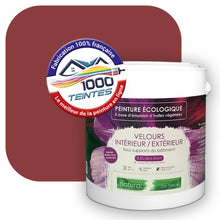 Charger l'image dans la galerie, Peinture écologique Natura Tassili® Les Rouges (L'Atelier by Edicolor 112E/112-E/112E1) Intérieur/Extérieur VELOURS