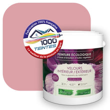 Charger l'image dans la galerie, Peinture écologique Natura Tassili® Les Rouges (L'Atelier by Edicolor 118B/118-B/118B1) Intérieur/Extérieur VELOURS