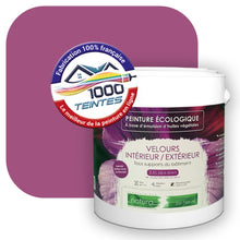 Charger l'image dans la galerie, Peinture écologique Natura Tassili® Les Violets (L'Atelier by Edicolor 123D/123-D/123D1) Intérieur/Extérieur VELOURS