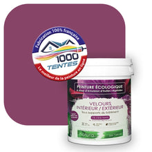 Charger l'image dans la galerie, Peinture écologique Natura Tassili® Les Violets (L'Atelier by Edicolor 123E/123-E/123E1) Intérieur/Extérieur VELOURS