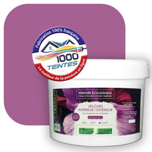 Charger l'image dans la galerie, Peinture écologique Natura Tassili® Les Violets (L'Atelier by Edicolor 124C/124-C/124C1) Intérieur/Extérieur VELOURS