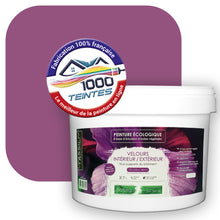 Charger l'image dans la galerie, Peinture écologique Natura Tassili® Les Violets (L'Atelier by Edicolor 124D/124-D/124D1) Intérieur/Extérieur VELOURS