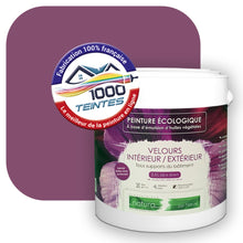 Charger l'image dans la galerie, Peinture écologique Natura Tassili® Les Violets (L'Atelier by Edicolor 124E/124-E/124E1) Intérieur/Extérieur VELOURS