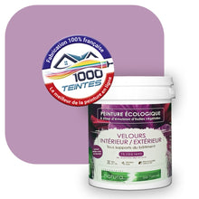 Charger l'image dans la galerie, Peinture écologique Natura Tassili® Les Violets (L'Atelier by Edicolor 126D/126-D/126D1) Intérieur/Extérieur VELOURS