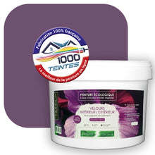 Charger l'image dans la galerie, Peinture écologique Natura Tassili® Les Violets (L'Atelier by Edicolor 128D/128-D/128D1) Intérieur/Extérieur VELOURS
