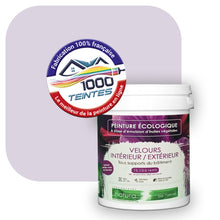 Charger l'image dans la galerie, Peinture écologique Natura Tassili® Les Violets (L'Atelier by Edicolor 129B/129-B/129B1) Intérieur/Extérieur VELOURS