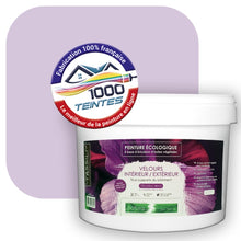 Charger l'image dans la galerie, Peinture écologique Natura Tassili® Les Violets (L'Atelier by Edicolor 129C/129-C/129C1) Intérieur/Extérieur VELOURS
