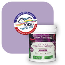 Charger l'image dans la galerie, Peinture écologique Natura Tassili® Les Violets (L'Atelier by Edicolor 129D/129-D/129D1) Intérieur/Extérieur VELOURS
