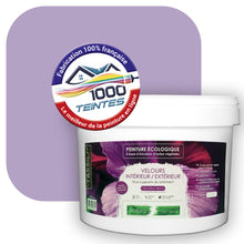 Charger l'image dans la galerie, Peinture écologique Natura Tassili® Les Violets (L'Atelier by Edicolor 129D/129-D/129D1) Intérieur/Extérieur VELOURS