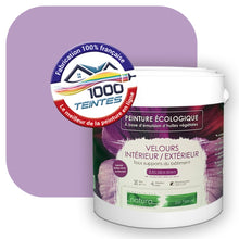 Charger l'image dans la galerie, Peinture écologique Natura Tassili® Les Violets (L'Atelier by Edicolor 129E/129-E/129E1) Intérieur/Extérieur VELOURS