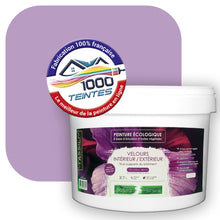 Charger l'image dans la galerie, Peinture écologique Natura Tassili® Les Violets (L'Atelier by Edicolor 129E/129-E/129E1) Intérieur/Extérieur VELOURS