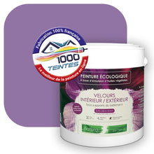 Charger l'image dans la galerie, Peinture écologique Natura Tassili® Les Violets (L'Atelier by Edicolor 130B/130-B/130B1) Intérieur/Extérieur VELOURS