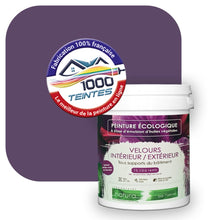 Charger l'image dans la galerie, Peinture écologique Natura Tassili® Les Violets (L'Atelier by Edicolor 130E/130-E/130E1) Intérieur/Extérieur VELOURS