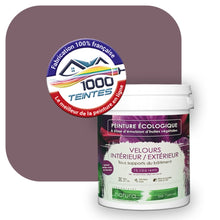 Charger l'image dans la galerie, Peinture écologique Natura Tassili® Les Violets (L'Atelier by Edicolor 132E/132-E/132E1) Intérieur/Extérieur VELOURS