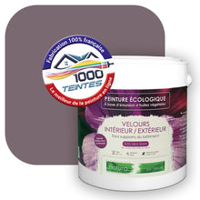 Charger l'image dans la galerie, Peinture écologique Natura Tassili® Les Violets (L'Atelier by Edicolor 133E/133-E/133E1) Intérieur/Extérieur VELOURS